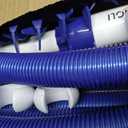 VINGLI Pool Vacuum Cleaner Automatic Sweeper Swimming Pool Creepy Crawler Vacuum with 33FT Hoses (Navy Blue&White)