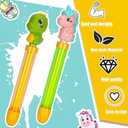Dramosary 12 Pack Super Water Soaker Blaster Squirt Guns, Dinosaur Unicorn Water Shooters for Kids Bulk Summer Outdoor Swimming Water Game Fighting Play Toys