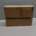 Expandable Microwave Stand Countertop, Heavy Duty Over Microwave Shelf Countertop, 2 Tier Metal Microwave Oven Rack Shelf for Kitchen Tabletop with 4 Hooks,Holds 160lb,Height Adjustable,Black