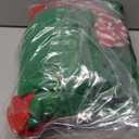 6 Pcs Women Christmas Elf Costume Set Costume Dress Xmas Festive Outfit with Elf Ears Hat Shoes Belt Striped Socks (Small)