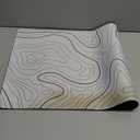 Extra Large Gaming Mouse Pad with White Topographic, XXL Mousepad, Big Mouse Mat Desk Pad, Non Slip Keyboard Pad for Gaming Computer Laptop PC Office Desk Accessories