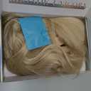 BLONDE UNICORN Blonde Wig 13x6 HD Lace Front Wig Long Straight Layered Synthetic Lace Front Wig Pre Plucked Glueless Wig for Women Daily Party Use 22IN