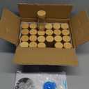 AISIPRIN Glass Spice Jars with 398 Labels, 24 pcs 4oz Spice Containers with Bamboo Lids, Square Spice Bottles With Shaker Lids, Spice Organization for Cabinet, Drawer, Rack, Seasoning Organizer