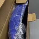 Snow Shovel for Driveway: 48" Ergonomic Dual D-Handles for Less Back Strain - Aluminum Wear Strip Cleaning Shovel - Lightweight and Portable Snow Removal Tool for Car Camping Outdoor (blue)