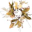 Primitives by Kathy Cotton and Leaves Candle Ring Home Accents, 16-Inch