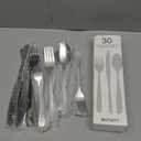 MUTNITT Only 21 Pcs Silverware Set Service for 6,Premium Stainless Steel Flatware Set,Mirror Polished Cutlery Utensil Sets,Durable Kitchen Eating Tableware Sets,Include Fork Knife Spoon,Dishwasher Safe