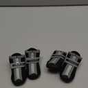 QUMY Dog Shoes for Small Dogs, Puppy Dog Boots & Paw Protectors for Winter Snowy Day, Summer Hot Pavement, Waterproof in Rainy Weather, Outdoor Walking, Indoor Hardfloors Skid-Resistant Sole Black 2 (size 2: 1.59"x1.18"(L*W))