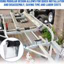 Venussar Boat Trailer Rollers with Brackets 8" 10" 12" Keel Roller Assembly Kit for Boat Trailer