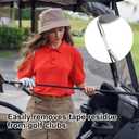 4 x Golf Grip Tape Remover Tool, Quick and Easy Graphite/Steel Shaft Tape Stripper Remover Golf Grip Repair Kits for Easily Cleaning and Repairing Golf Handle Grip Golf Gift Kit for Men (Orange)