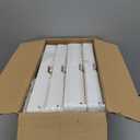 4 Tier Plastic Storage Bins with Lid 23QT, Stackable Storage Containers with Wheels, Folding Storage Boxes, Collapsible Storage Bins, Closet Organizers and Storage for Living Room,Office,Dorm (White)