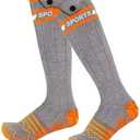 ,Thermal Electric Socks with 5000mAh Battery Powered Heated Socks for Skiing Hiking and Camping 2 Pack