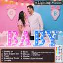 Colorful Light Up Letters with Remote, Upgraded 35 Colors LED Marquee Letters, RGB Lighted Letter for Girls Teenager Gift, Birthday, Party, Wedding, Night Light, Room, Bedroom Decor, Letter &