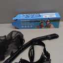 Greatever Dry Snorkel Set,Panoramic Wide View Anti-Fog Scuba Diving Mask,Professional Snorkeling Gear for Adults Kids (Large, Black)