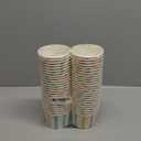 MATICAN Paper Ice Cream Cups - 50-Count 9-Oz Disposable Dessert Bowls for Hot or Cold Food, 9-Ounce Party Supplies Treat Cups for Sundae, Frozen Yogurt, Soup, Pastel Stripes