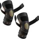 NEENCA Copper Knee Brace with Straps for Women/Men, Knee Compression Sleeve for Knee Pain, Arthritis, ACL, PCL, Meniscus Tear, Joint Pain Relief. Knee Support for Running, Workout, Weightlifting- Pair