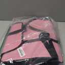 Petbobi Pet Reinforce Car Booster Seat for Dog Cat Portable and Breathable Bag with Seat Belt Dog Carrier Safety Stable for Travel Look Out,with Clip on Leash with PVC Tube, Pink