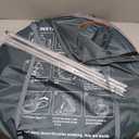 4 Person Easy Pop Up Tent Waterproof Automatic Setup 2 Doors-Instant Family Tents for Camping Hiking & Traveling (110*78*51'', White & Grey)