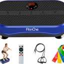 Vibration Plate Exercise Machine for Lymphatic Drainage Massager, 330 Lbs Capacity Full Whole Body Workout Equipment with Loop Bands for Women Men, Fitness Platform for Weight Loss