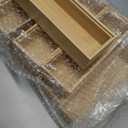 Kigley 8 Pieces Bamboo Drawer Organizer Kitchen Utensils Wooden Utensil Stackable Wooden Storage Box Bamboo Silverware Tray for Drawer(9 x 3 x 2 Inch,Wood)