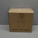 Wall Sconces Set of Two, 22" Black and Gold Bathroom Sconces with Clear Glass, Hardwired Modern Sconces Wall Decor Set of 2 Wall Light fixtures for Bathroom Mirror Living Room Hallway Bedroom