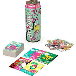 Spin Master Games, Arizona 99 – The Official Arizona Iced Tea Party Game, Count Cards, Collect Cans & Keep it 99, for Kids, Adults & Family, 2-10 Players, for Ages 10 & Up
