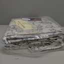 jinchan Kalen Round Rug 6ft Area Rug Washable Vintage Indoor Retro Accent Floor Cover Distressed Floral 6' Round Circle Boho Non Slip Thin Carpet for Living Room Dining Room Bedroom Kitchen Blue