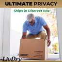 LivDry Mens Incontinence Underwear, Premium Adult Diapers for Men, Ultimate Max Protection, Large 56-Pack