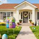 Thyle 3 Pcs St Patricks Day Outdoor Decorations Valentines Yard Signs Love Mason Jar Lawn Signs with Garden Stakes St Patricks Day Easter Romantic Holiday Decor for Home Outside Lawn Garden Porch Yard