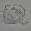 HIC Citrus Juicer Reamer with Handle and Pour Spout, Heavyweight Glass, Clear