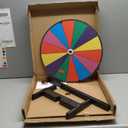 T-SIGN 18 Inch Heavy Duty Spinning Prize Wheel - 14 Slots Color Tabletop Roulette Wheel of Fortune - with Dry Erase Marker and Eraser Win The Fortune Spin Game for Carnival & Trade Show (Multicolor)