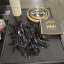 240 Pcs Black 60th Back in 1966 Birthday Decorations Party Tableware Set Vintage Birthday Party Dessert Plates Napkins Forks Gold Dinnerware Favors for Men Service 30 Guests