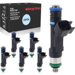 6Pcs 0280158020 Fuel Injectors Fuel Spray Nozzle 4 Holes Disc Engine For Dodg-e Dakota Durango Nitro Ram 1500 Jee-p Commander Grand Cherokee Liberty Mitsubishi Raider 3.7L 812-12145FJ474