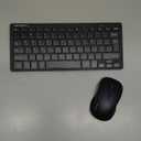 TECKNET Wireless Keyboard and Mouse Combo, Mini Cordless Computer Keyboard and Mouse Set 2.4GHz, Silent Adjustable 1600 DPI, Quiet Click, Lag-Free for Computer, Laptop, PC, Windows, Mac, Chrome OS (Black)
