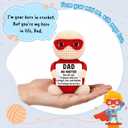 2 x Mini Birthday Gift for Dad from Daughter Son Wife Positive Crochet Hero