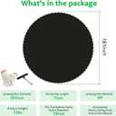Replacement Trampoline MatHeavy-Duty, UV-Resistant & Durable Bounce Pad for 12/14/15ft Round Trampolines - Perfect for Safe & Fun Jumping