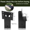 Elevator Bracket, Deer Stand Brackets 4x4, Deer Blind Bracket with Powder Coating, Outdoor Angle Bracket for Hunting Box Blind, Elevated Platform, Tree Stand, Shooting Shack, Pergolas, 4 PCS