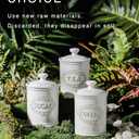 Ceramic Canisters Sets For The Kitchen Canisters For Countertop Set of 3 Airtight Coffee Canisters For Ground Coffee Sugar Storage With Lids Farmhouse Containers for household or kitchen use