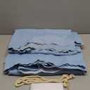 Magic Tape Stick on Curtains Blackout Curtains for Bedroom no Drillng Self Adhesive Curtain no Rod Small Window (Sky Blue, 59" W x 79" L) 2 Panels