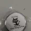 3 Compartment Travel Pill Case, Sealed Portable Pill Container Mini Size Metal Pill Box for Pocket Purse, Three Times a Day Pill Organizer for Men, Women and Children - Everything is Fine