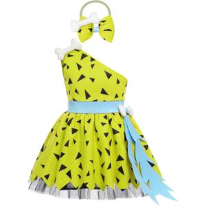 FYMNSI Toddler Kids Caveman Costume Baby Girls Boys Historical Stone Age Cave Man Cavegirl Outfits (2-3T)