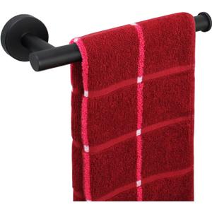 TocTen Hand Towel Holder/Towel Ring - Thicken SUS304 Stainless Steel Bathroom Hand Towel Bar, 9Inch Heavy Duty Wall Mounted Towel Rack Hanger (Matte Black)