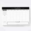 2 x Bliss Collections Monthly Planning Pad, To Do List Notebook - Undated Tear-Off Sheets Notepad - Work Calendar, Organizer, Scheduler for Goals, Tasks - Get Stuff Done, 12" x 18", 18 Sheets