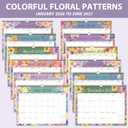 5 x 2026 Wall Calendar, 18 Monthly Wall Calendar from January 2026 to June 2027, Paper Desk Planner(11'' x 8.5''), Hanging for Teacher Family School Office Supplies