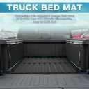 Mixsuper Liner Truck Bed Mat for Dodge Ram 1500 2009-2026 with Rambox, 1500 Classic 2019-2024 with Ram Box, 5.7ft Short Bed, All Weather Truck Rugged Bed Liner TPE Durable Odorless Black