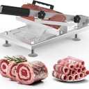Manual Frozen Meat Slicer for Hot Pot, Upgraded Stainless Steel Meat Cutter for Beef Mutton Pork Roll, Food Slicer Machine for Shabu Shabu, BBQ, Sandwiches, KBBQ Home Cooking