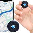 GPS Tracker for Vehicles Cars Motorcycles,No Monthly Fee No Subscription,Real-Time Location Tracking Device, Magnetic Mini GPS Tracker for Car Pets Dogs Elderly and Valuables