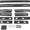 2Pcs Car Roof Longitudinal Rod Luggage Rack for Isuzu D-MAX 2021 2022 2023 2024 2025, Aluminum Rooftop Luggage Cargo Transport Rack Travel Accessories 