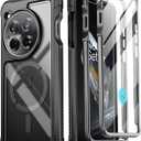 Poetic Guardian Case Compatible with OnePlus 12 5G (2024), Built-in Screen Protector Work with Fingerprint ID, Full-Body Hybrid Shockproof Protective Rugged Clear Cover Case, Black/Clear