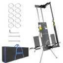 Foldable Foam Cutter Machine, 260W Air Cooled Hot Wire Cutting Tool with 10 Wires, Scaffolding Mount, Carring Bag, Ideal for PE, EPS, XPS, EVA, EPE, PU, KT Board Foam Insulation