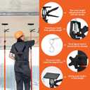 Adjustable Support Pole - Cabinet Jack, Drywall Lift, 45"-114" Adjustable Height, Supports Up to 154lbs, 3rd Hand,Cabinet Jacks for Installing cabinets,Ceiling, Cargo Bars,(45"-114" 2PC)